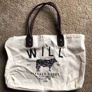 Will leather goods canvas tote